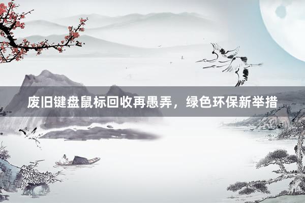 废旧键盘鼠标回收再愚弄，绿色环保新举措