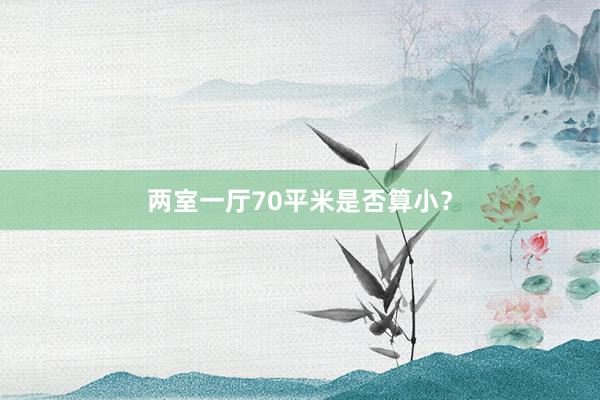 两室一厅70平米是否算小？